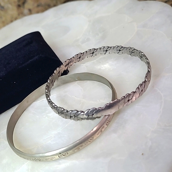 Vintage Mexican Bangle Set - Picture 2 of 2
